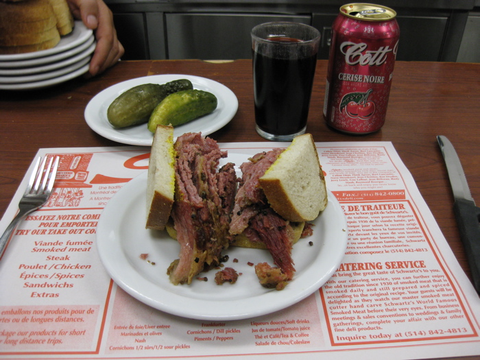 Schwartz's lunch