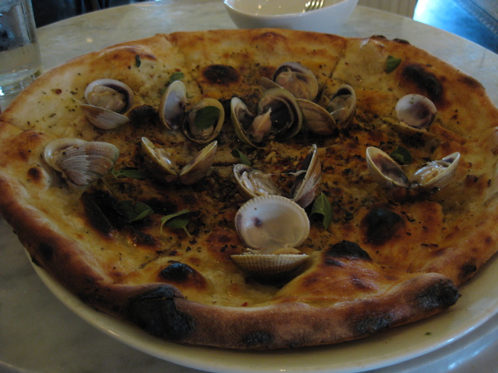 Clam Pizza at Tarry Lodge